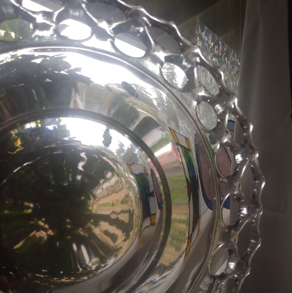 Pretty clear glass plate - Picture 3 of 3